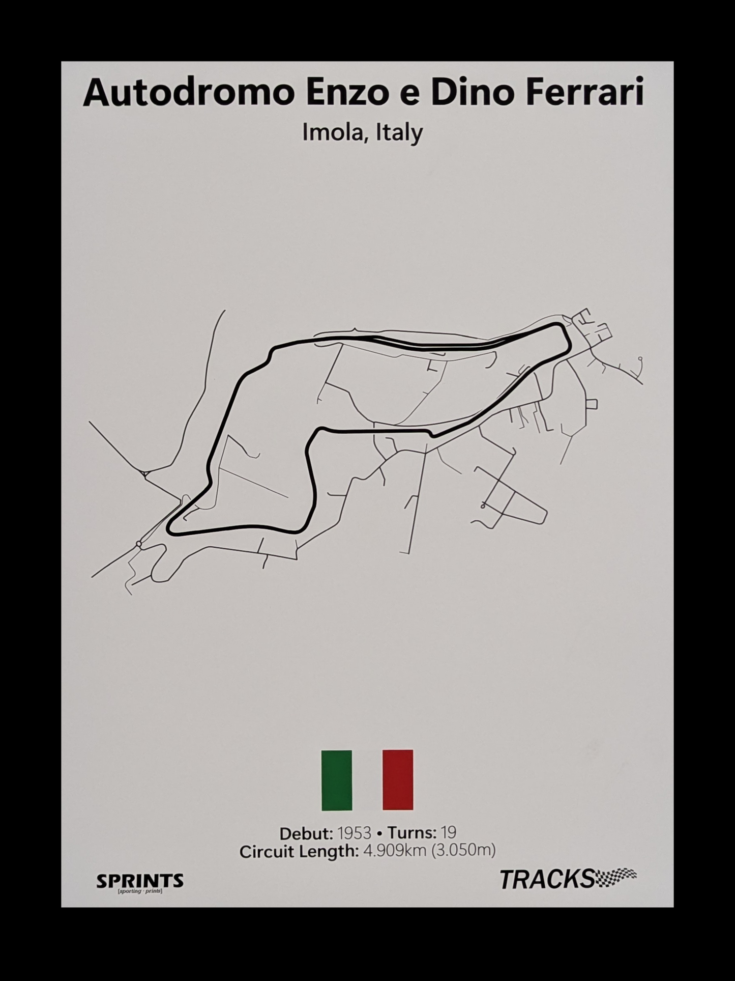 Autodromo Enzo e Dino Ferrari Poster Print