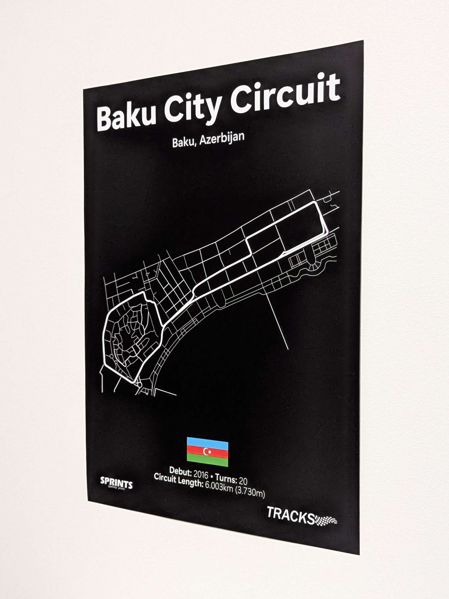 Baku City Circuit Poster Print