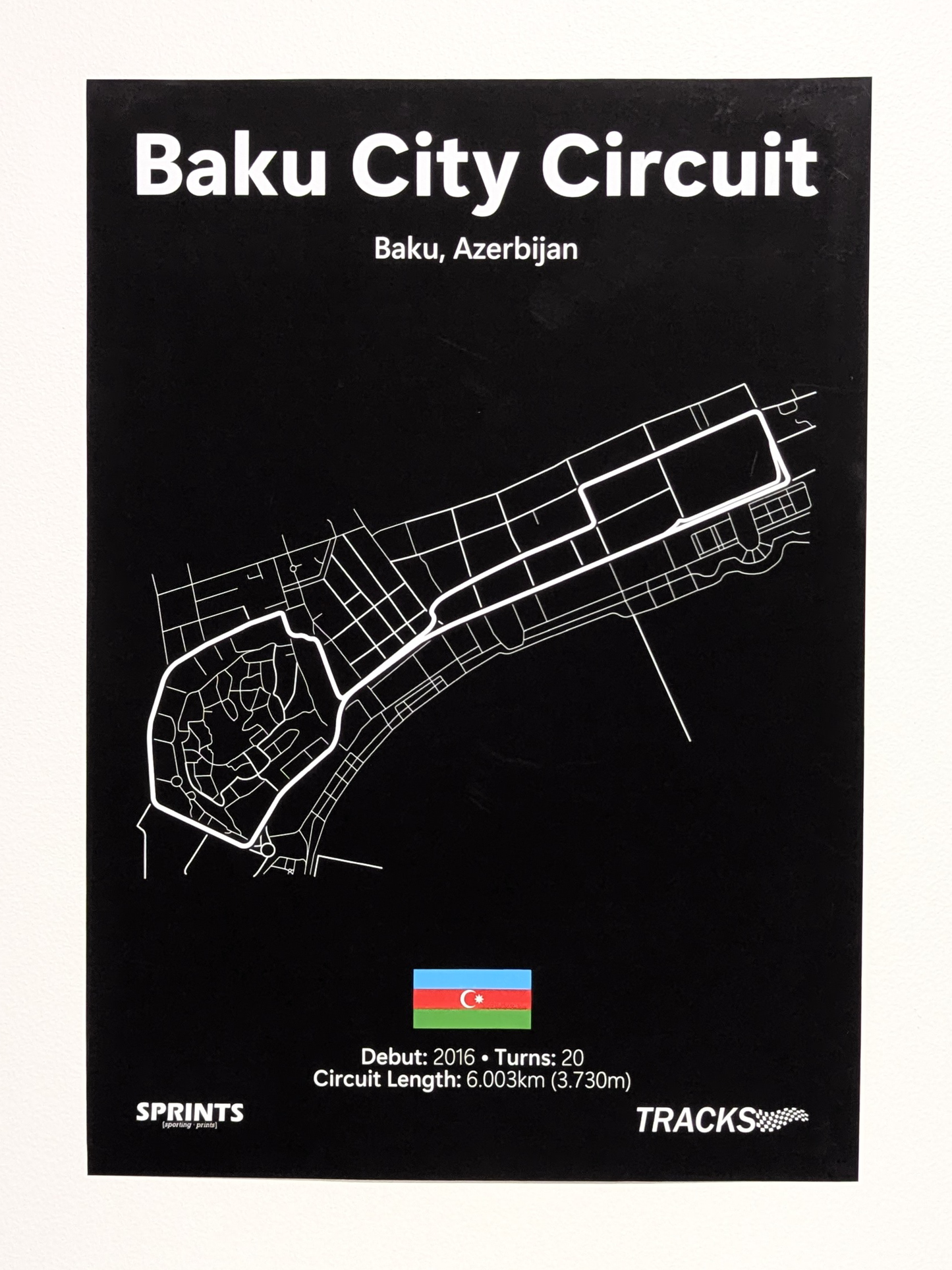 Baku City Circuit Poster Print