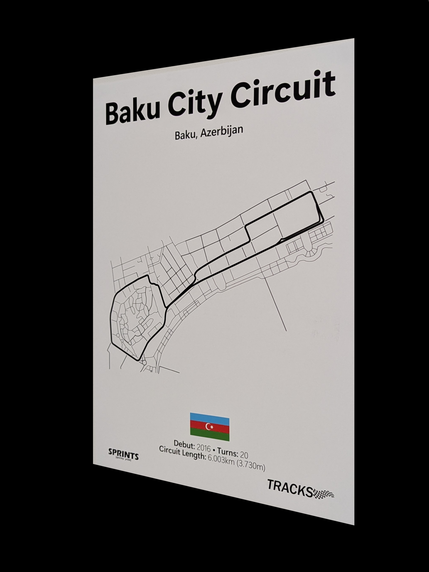 Baku City Circuit Poster Print