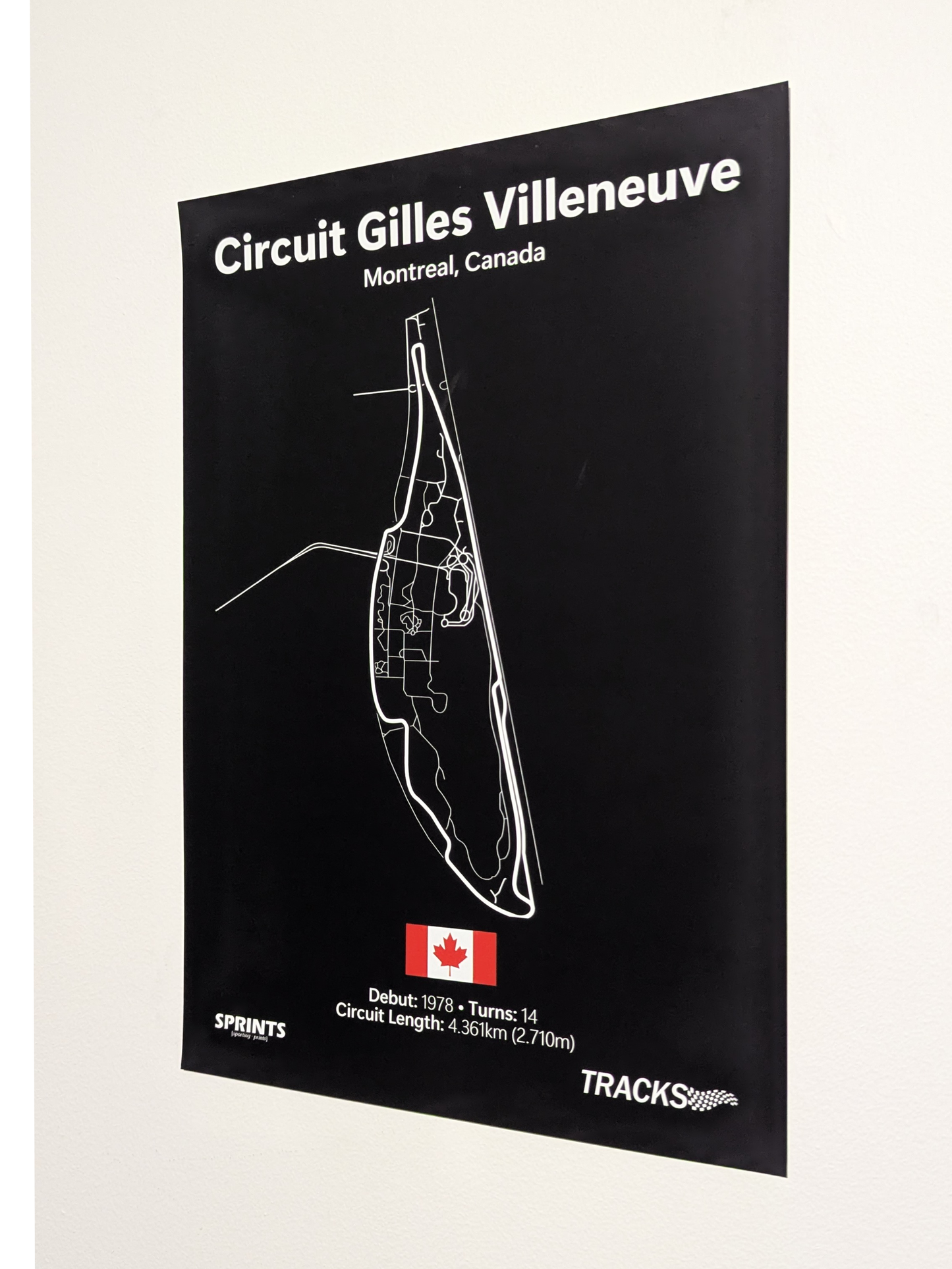 Circuit Gilles Villeneuve Poster Print