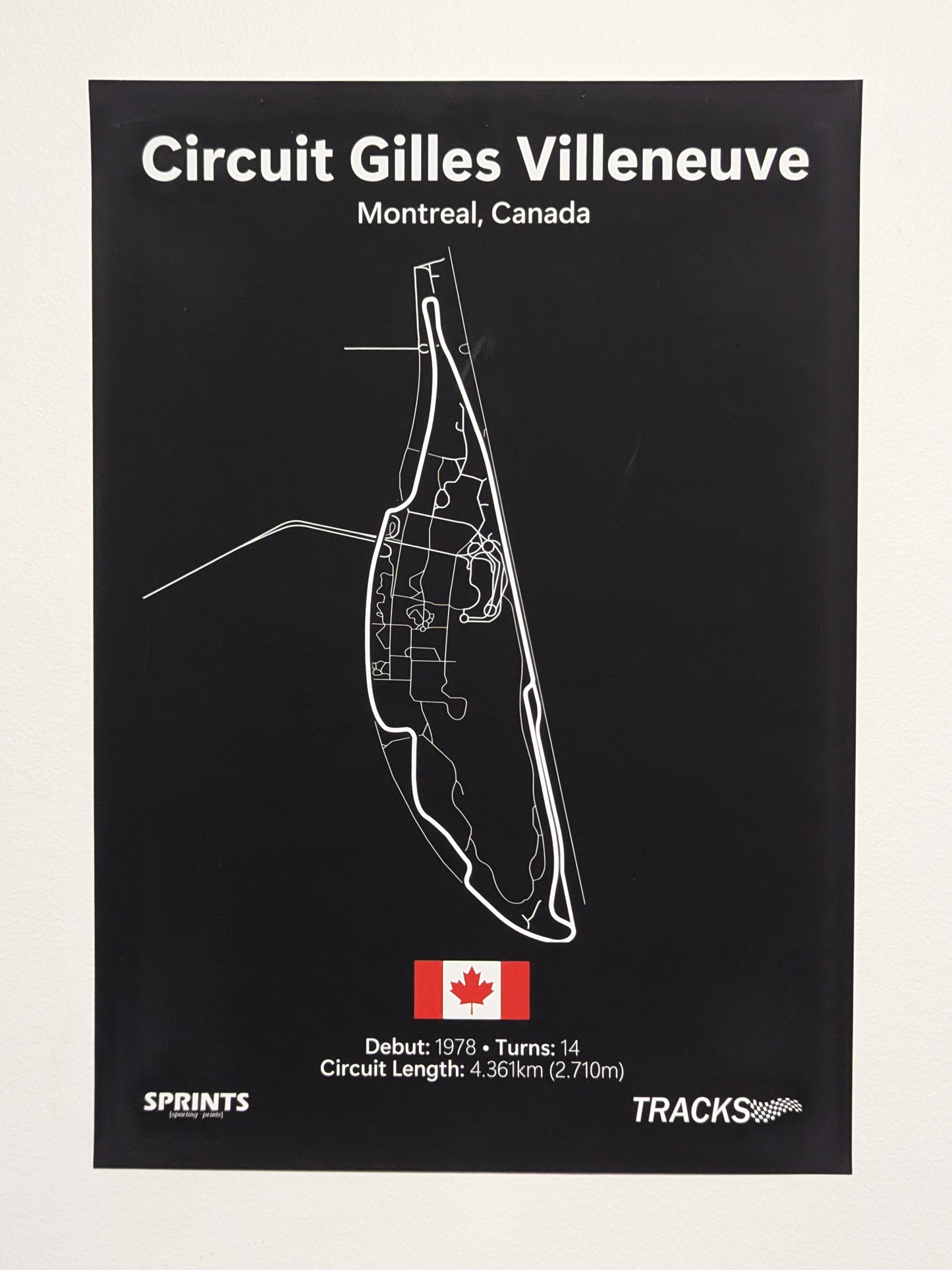 Circuit Gilles Villeneuve Poster Print