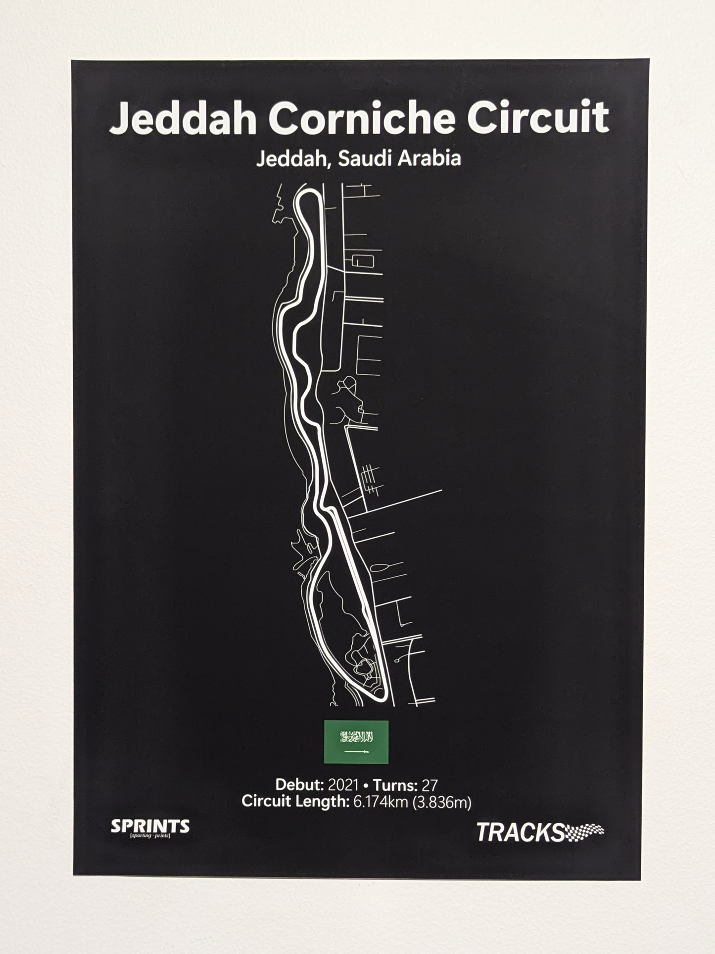 Jeddah Corniche Circuit Poster Print