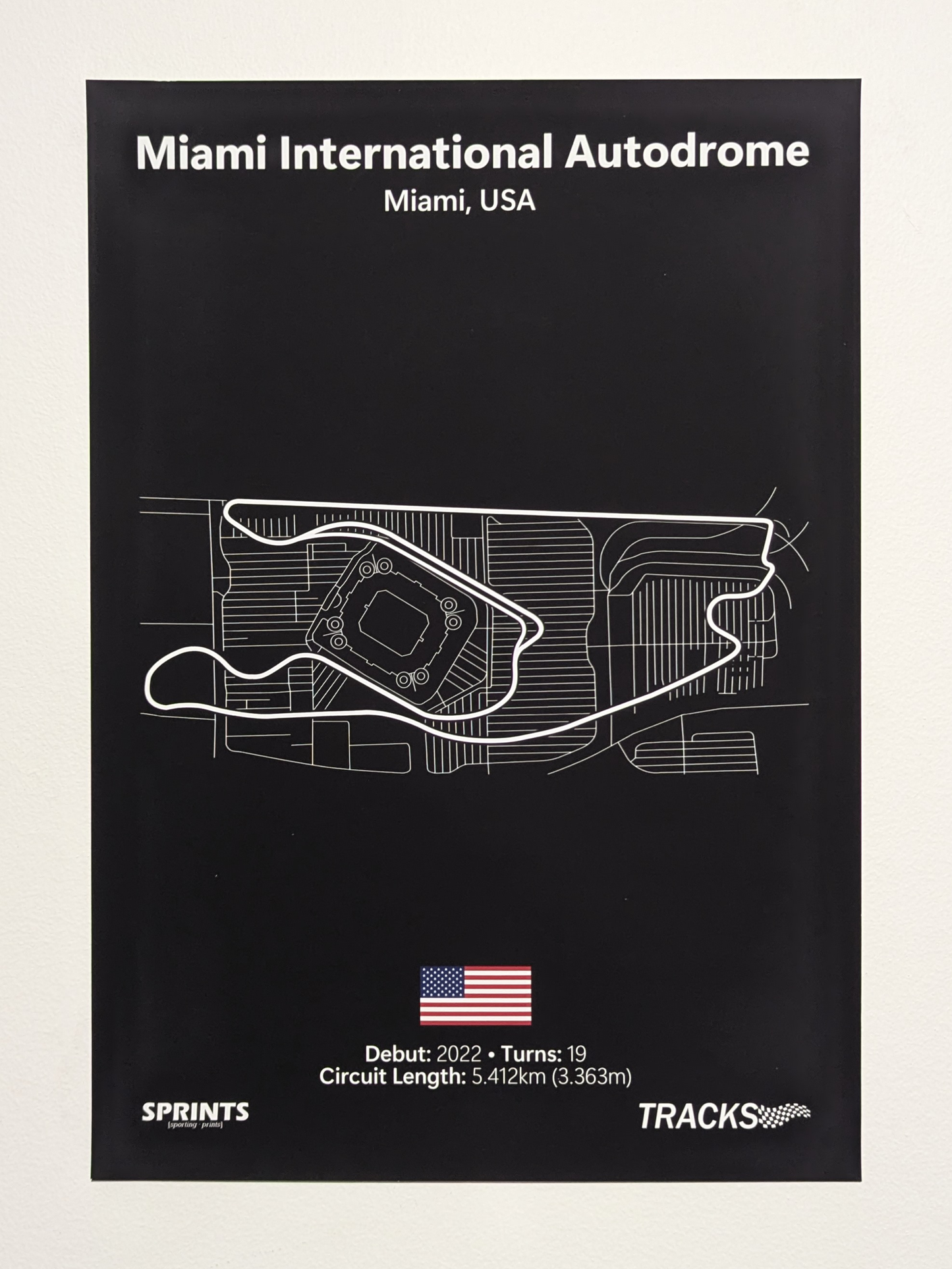 Miami International Autodrome Poster Print