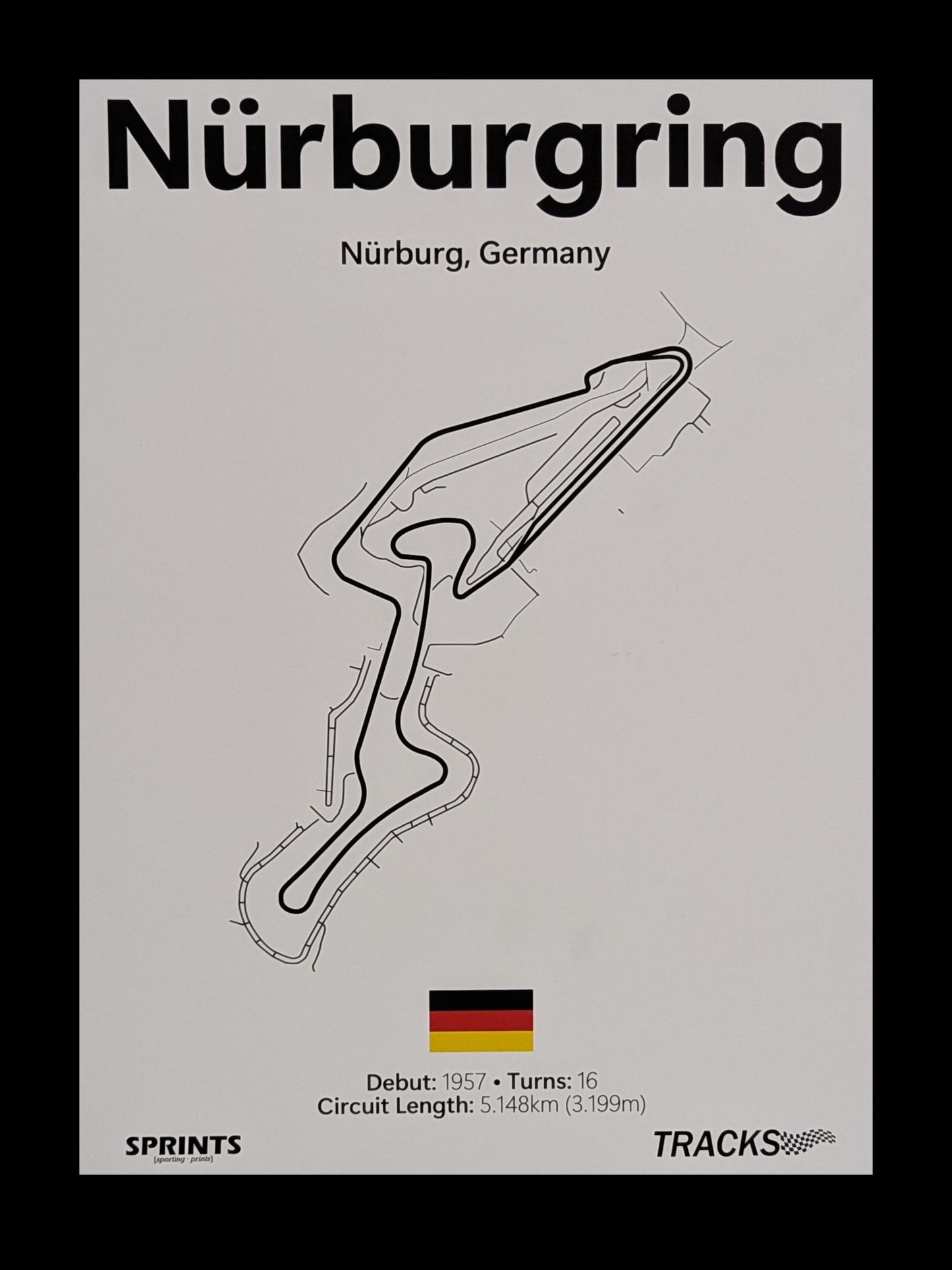Nürburgring GP Circuit Poster Print