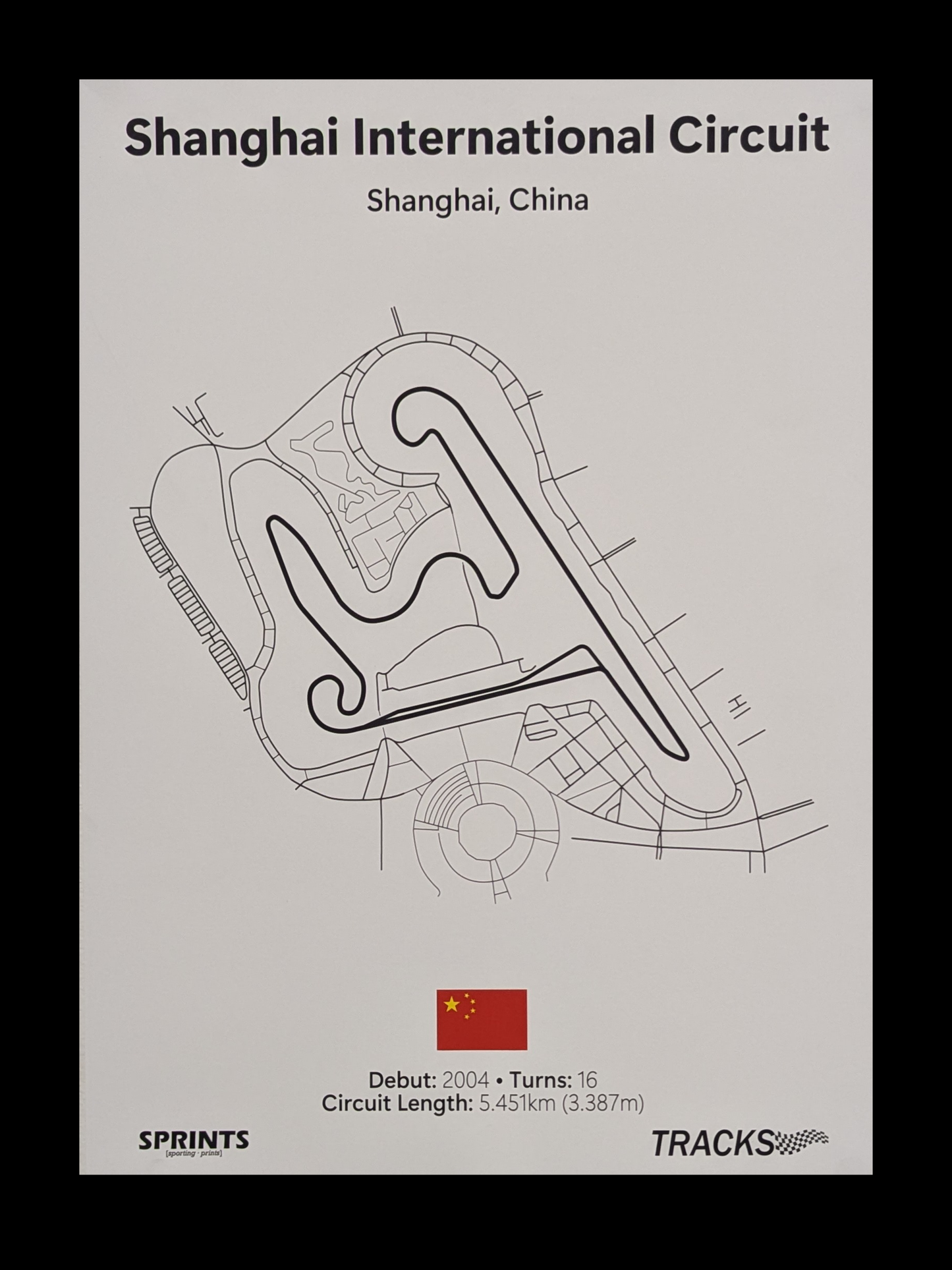 Shanghai International Circuit Poster Print