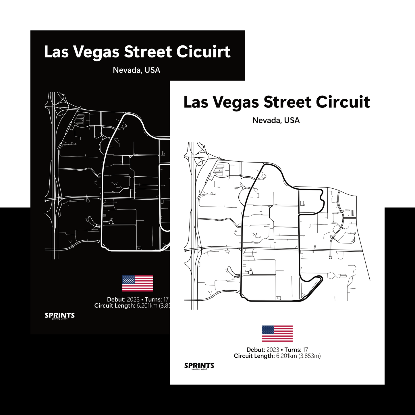 Las Vegas Circuit Poster Print