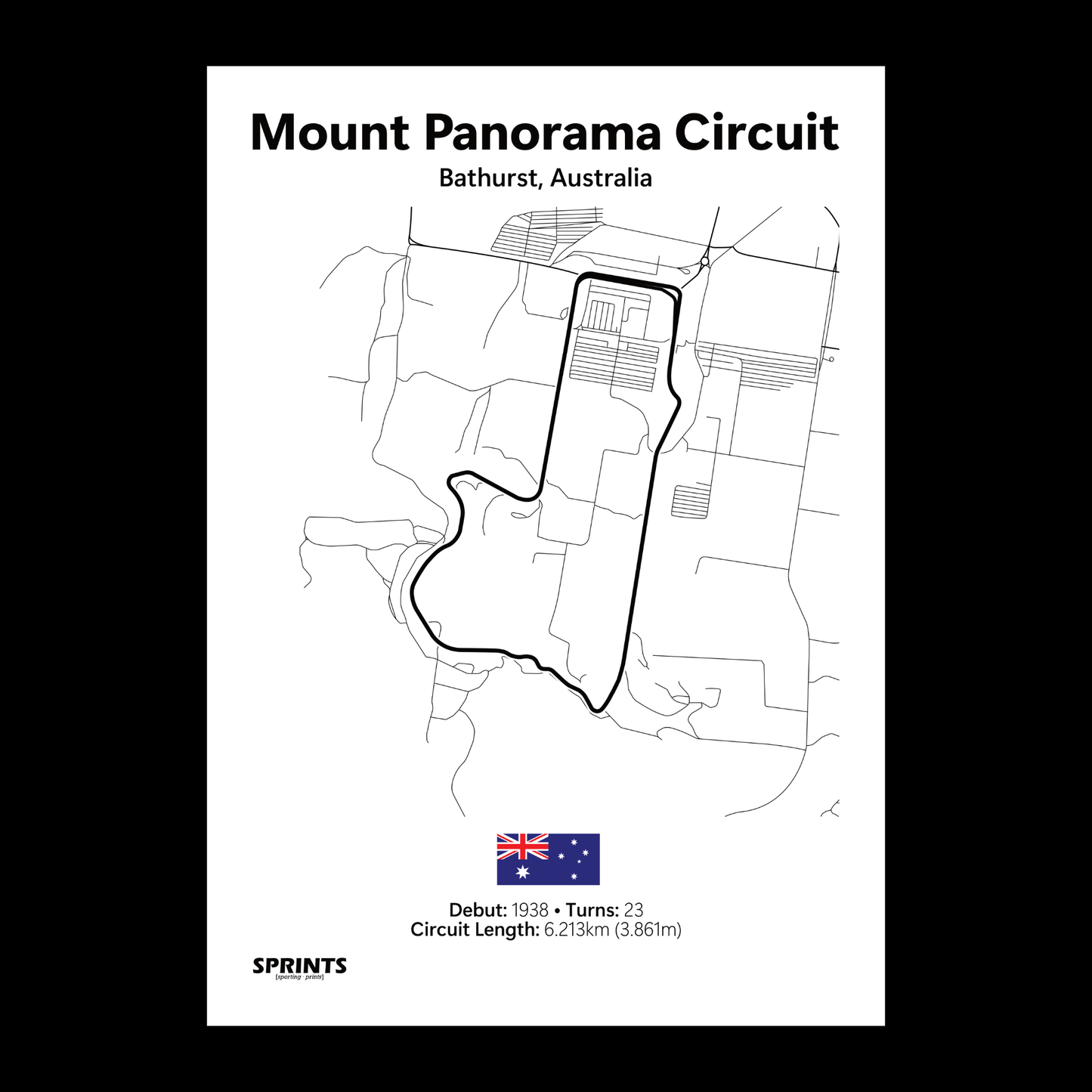 Mount Panorama Poster Print