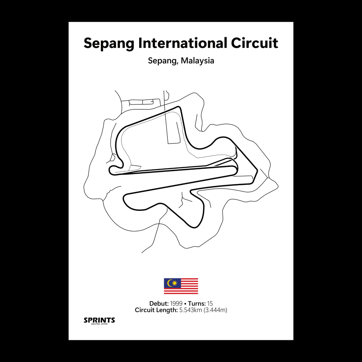 Sepang International Circuit Poster Print