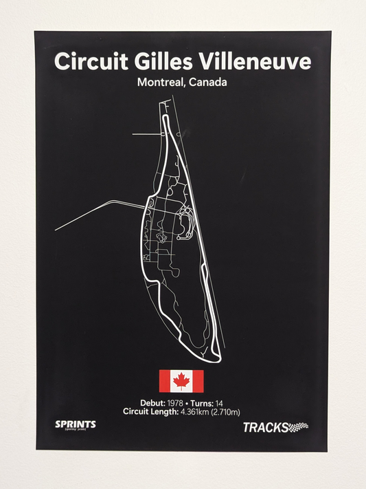 Circuit Gilles Villeneuve Poster Print