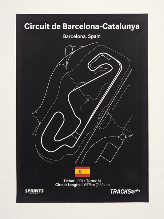 Circuit De Barcelona-Catalunya (Non-Chicane) Poster Print