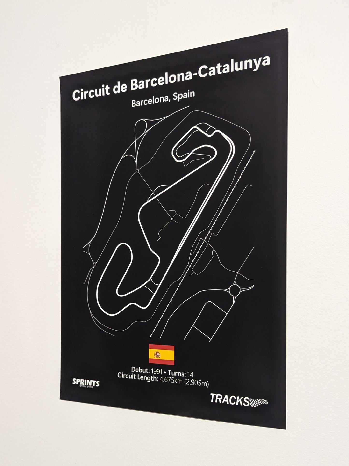 Circuit De Barcelona-Catalunya (With Chicane) Poster Print