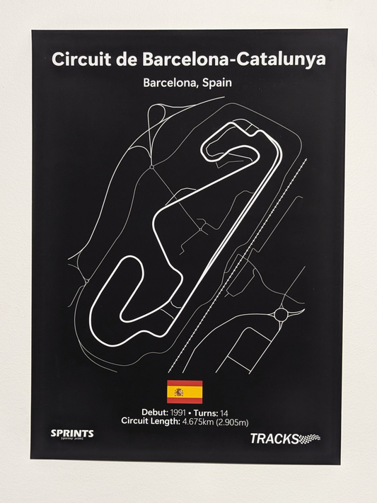 Circuit De Barcelona-Catalunya (With Chicane) Poster Print