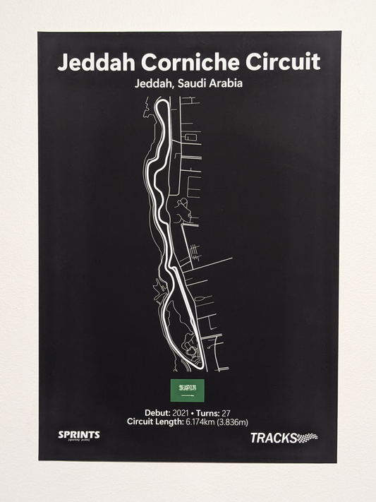 Jeddah Corniche Circuit Poster Print