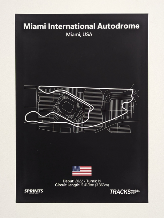 Miami International Autodrome Poster Print