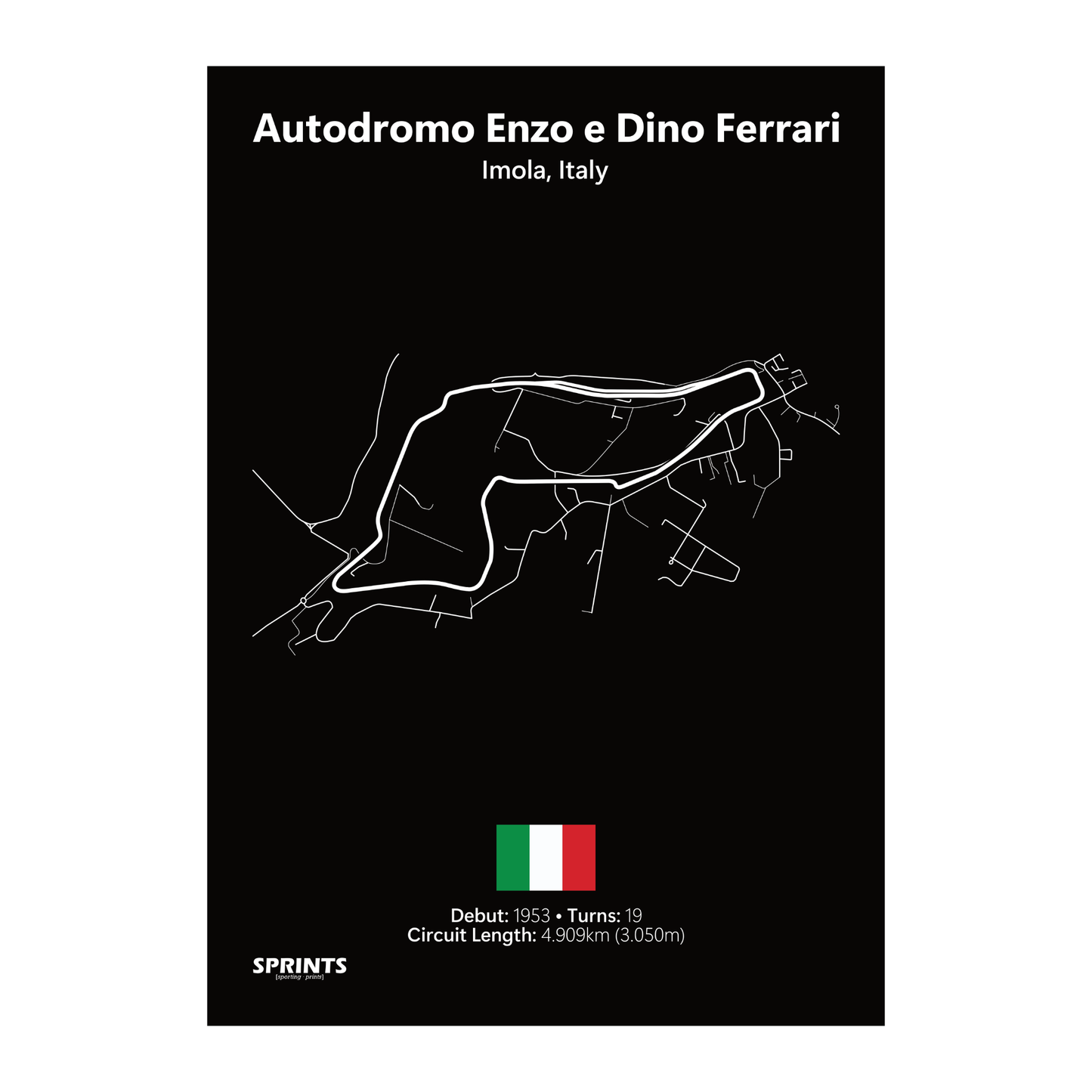 Autodromo Enzo e Dino Ferrari Poster Print