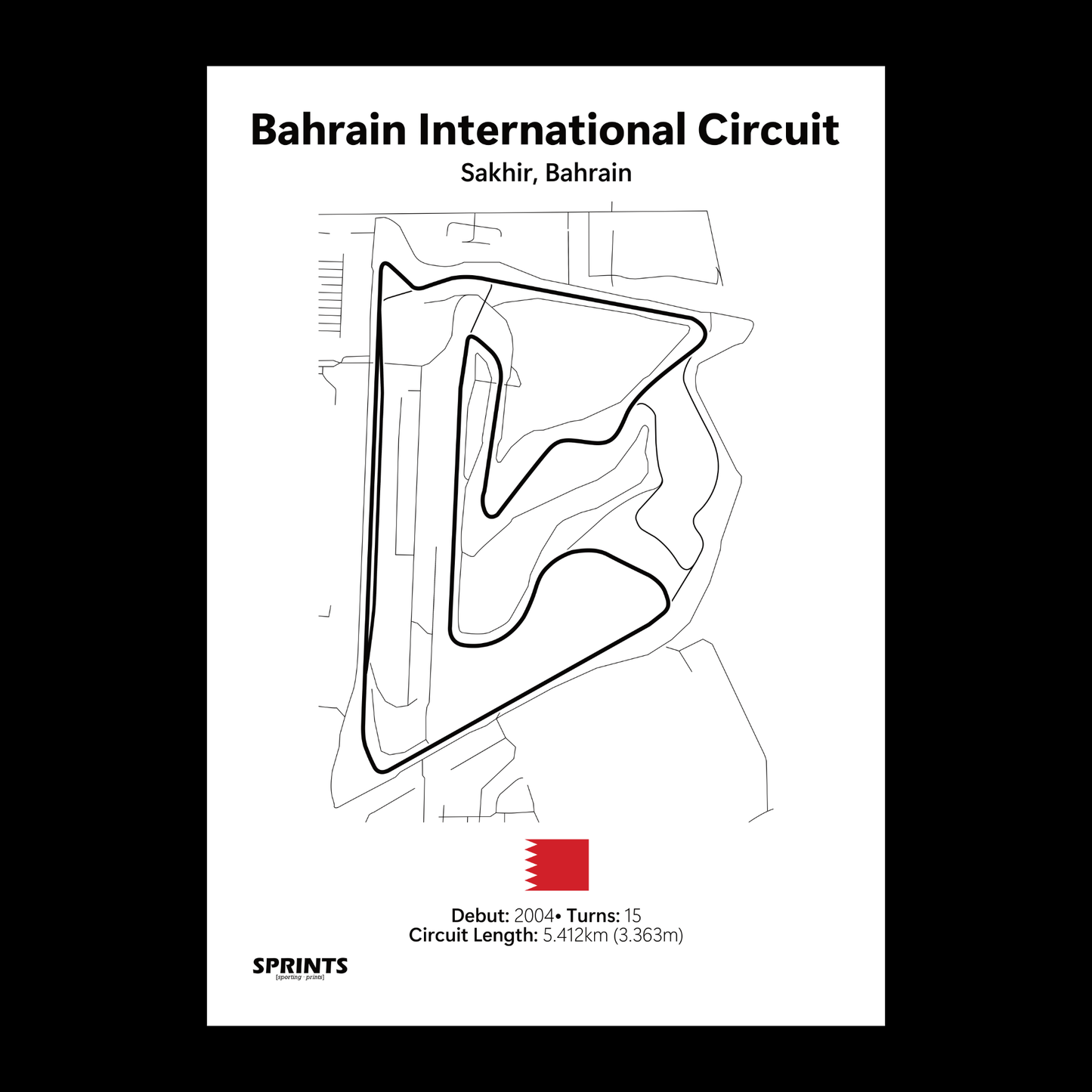 Bahrain International Circuit Poster Print
