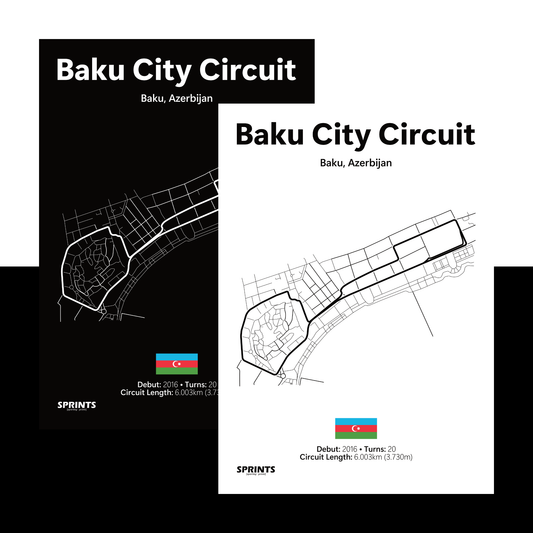 Baku City Circuit Poster Print