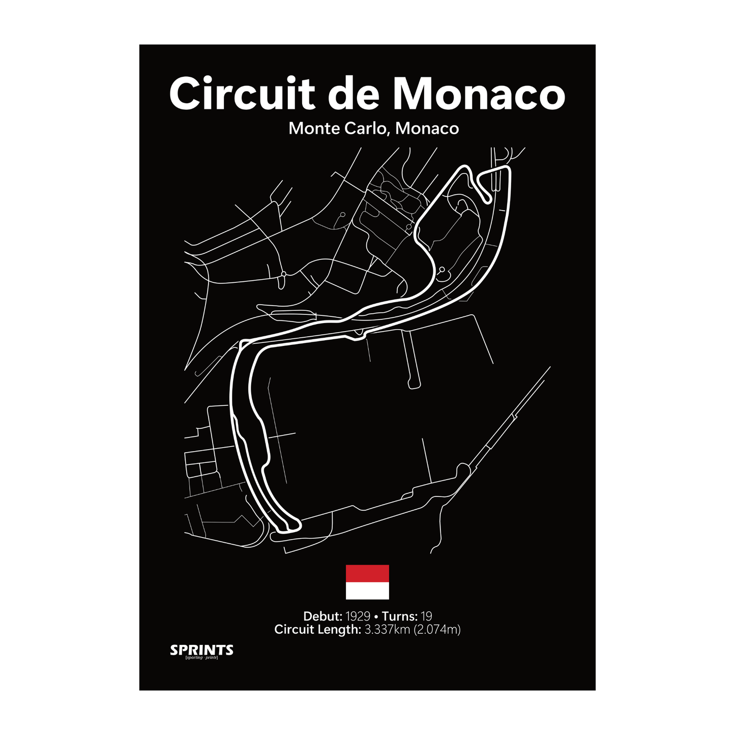 Circuit De Monaco Poster Print