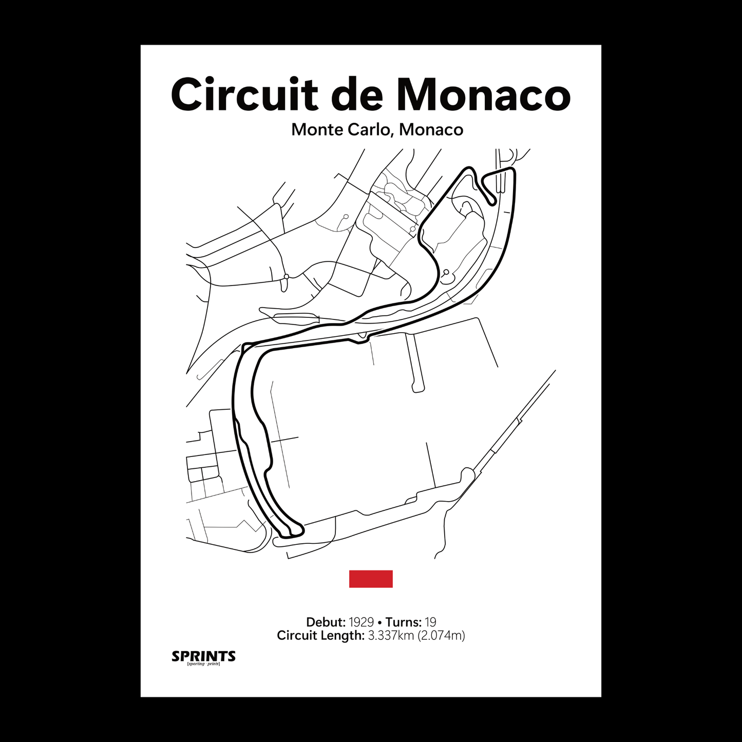 Circuit De Monaco Poster Print