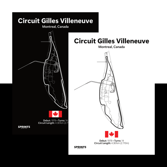 Circuit Gilles Villeneuve Poster Print