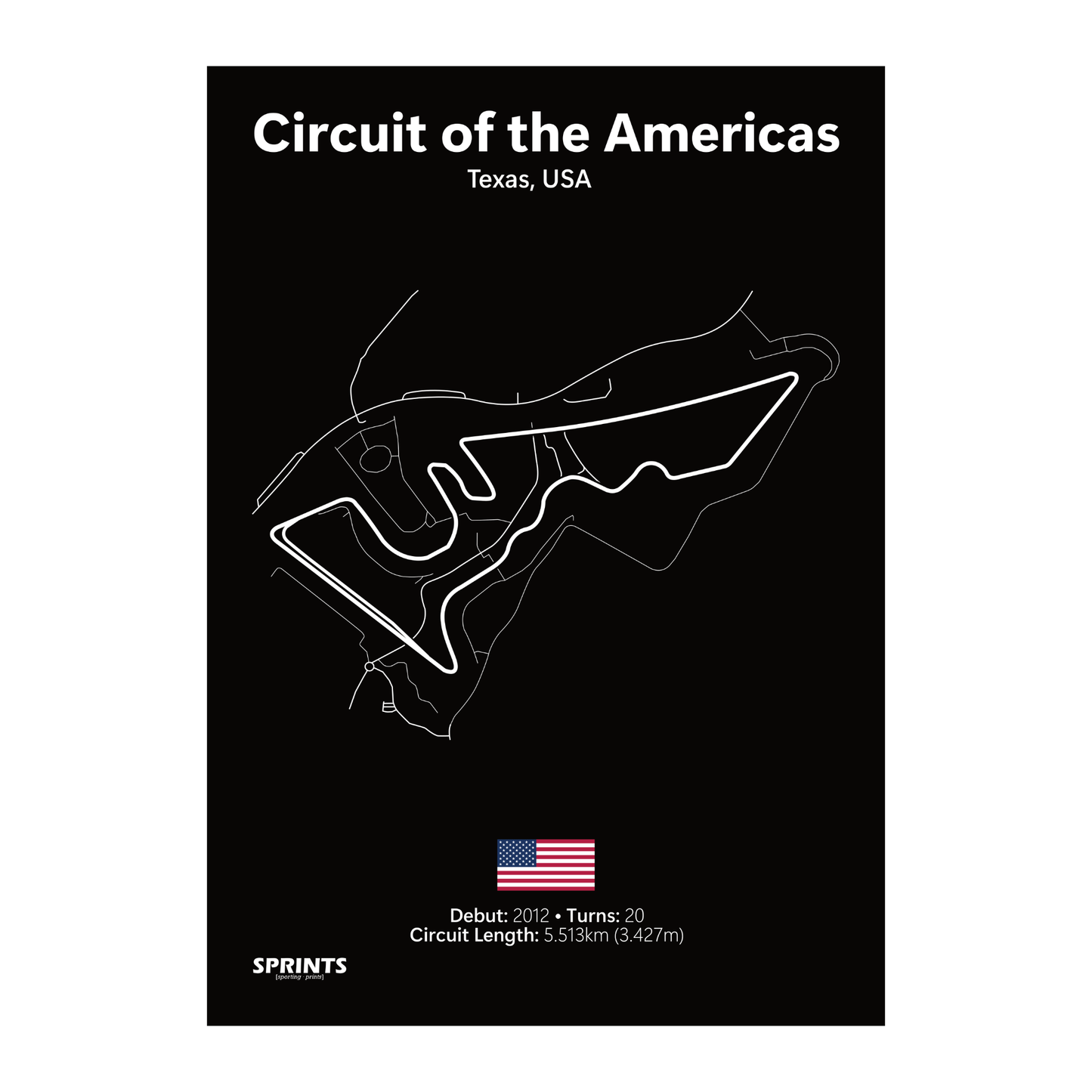 Circuit of the Americas Poster Print