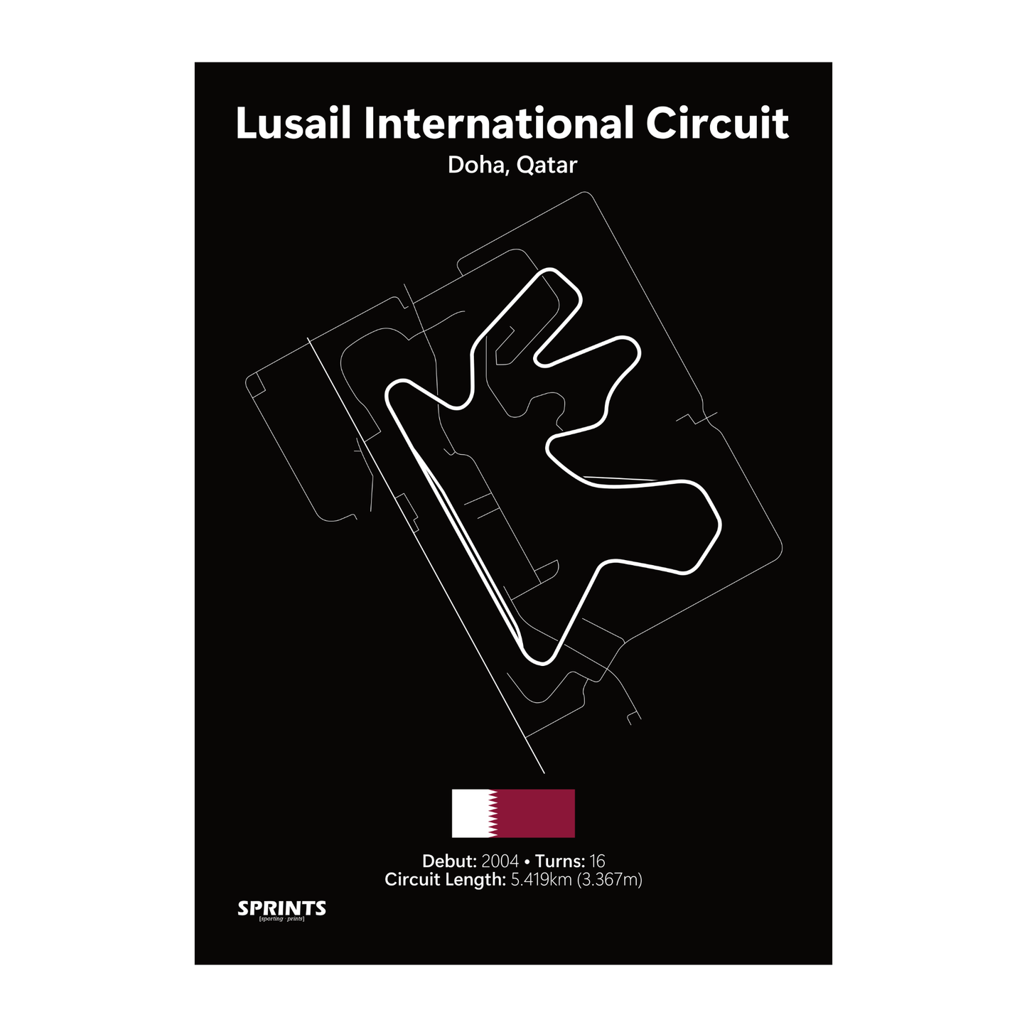 Lusail International Circuit Poster Print