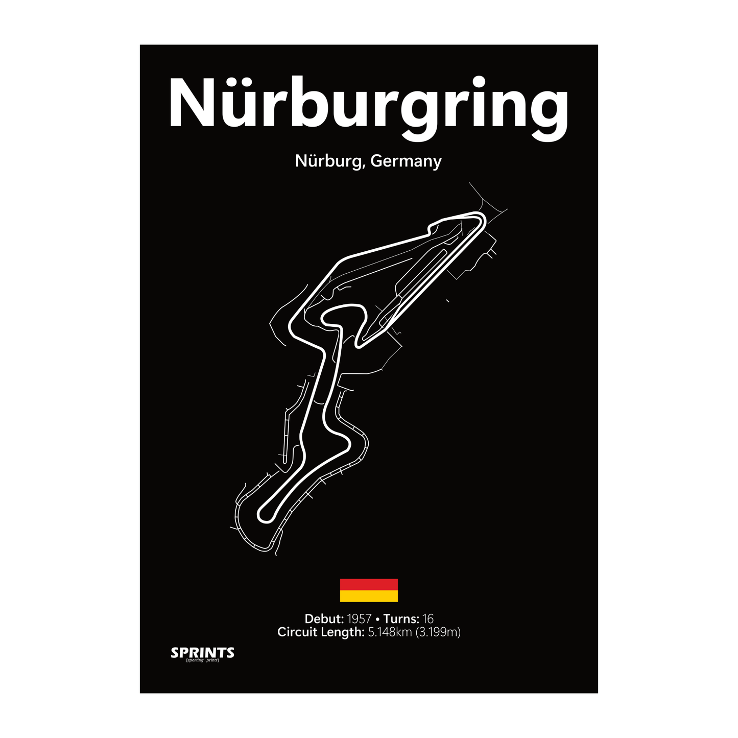 Nürburgring GP Circuit Poster Print
