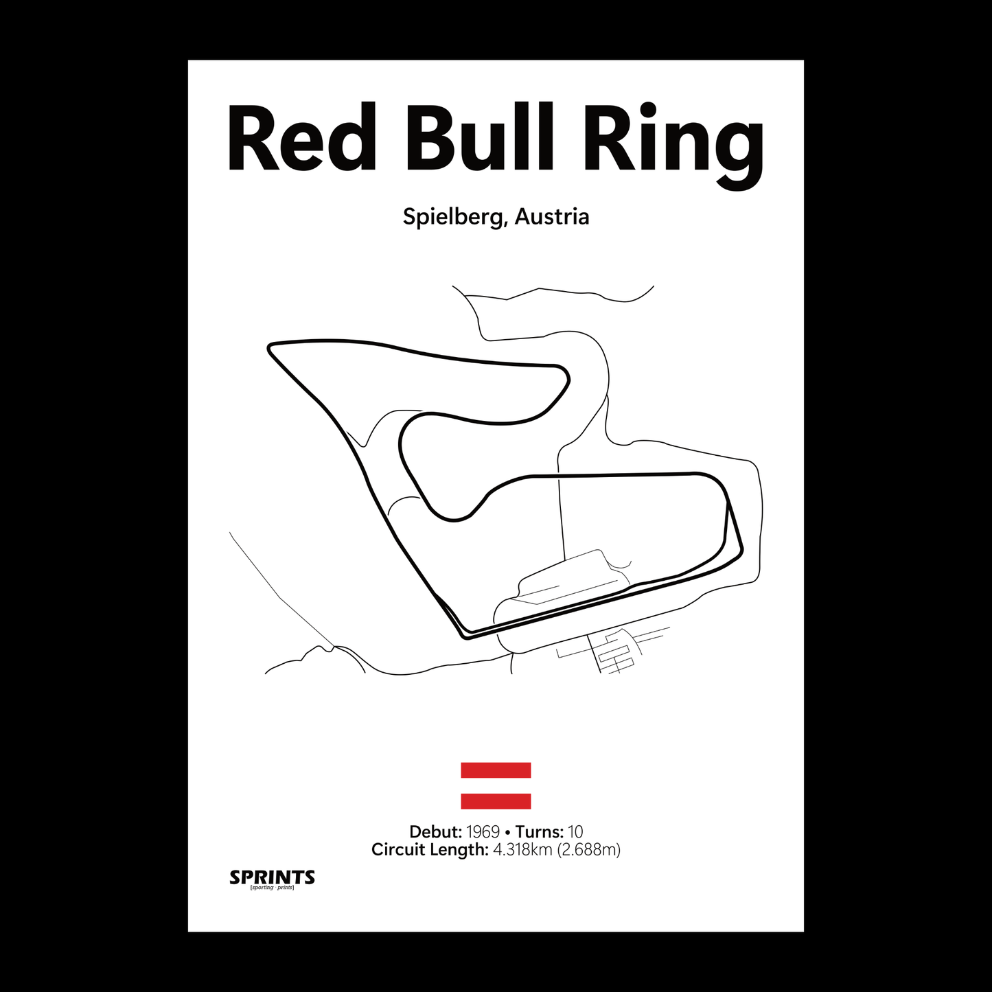 Red Bull Ring Poster Print
