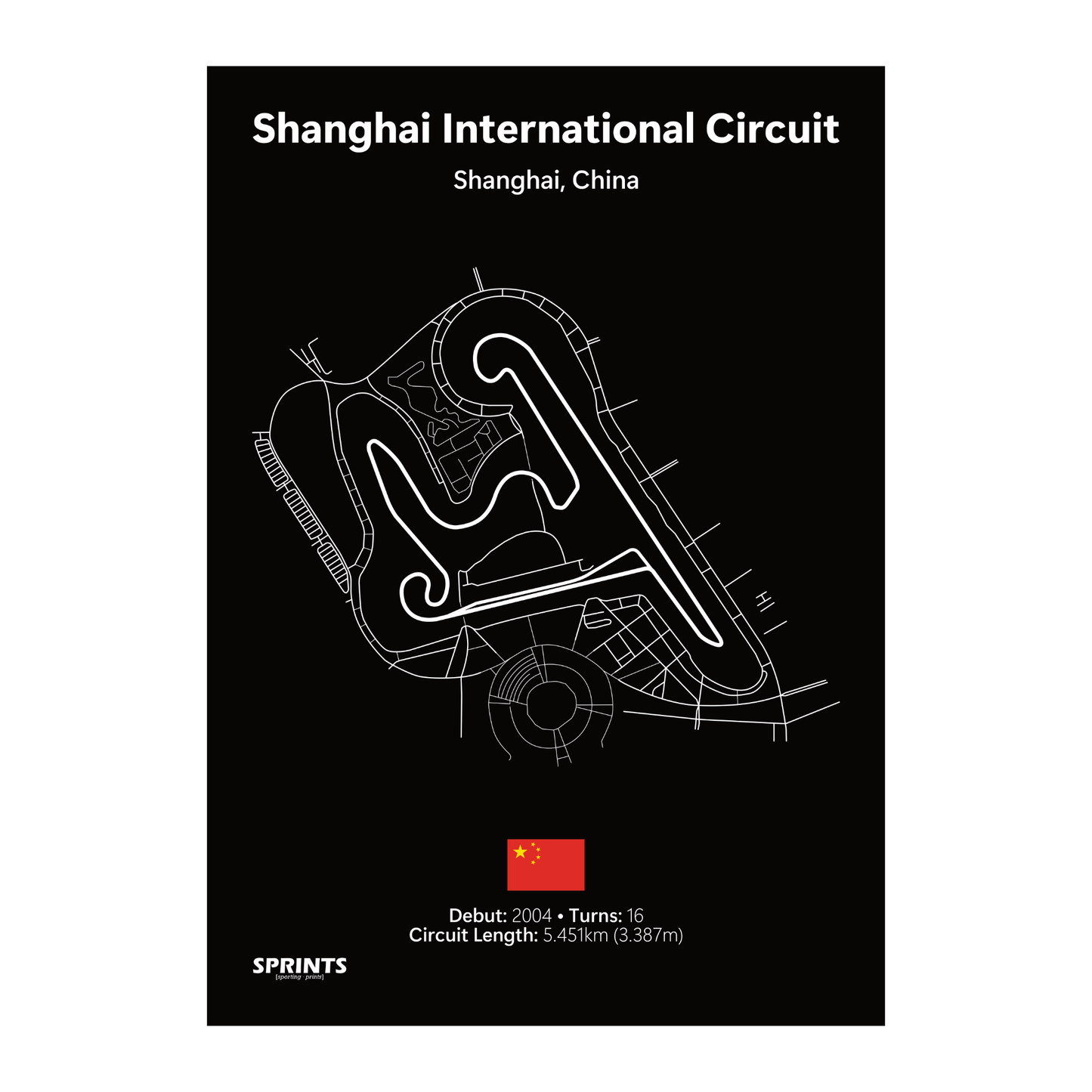 Shanghai International Circuit Poster Print