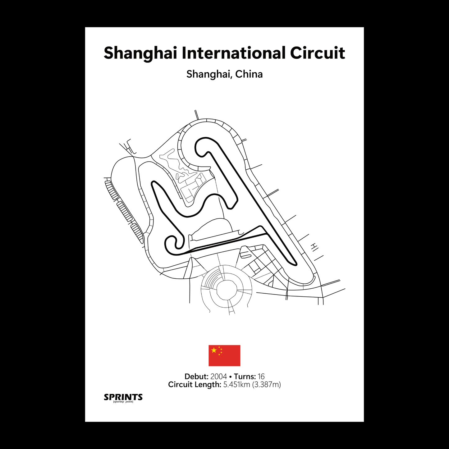 Shanghai International Circuit Poster Print