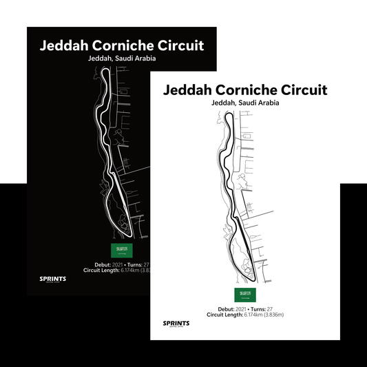 Jeddah Corniche Circuit Poster Print
