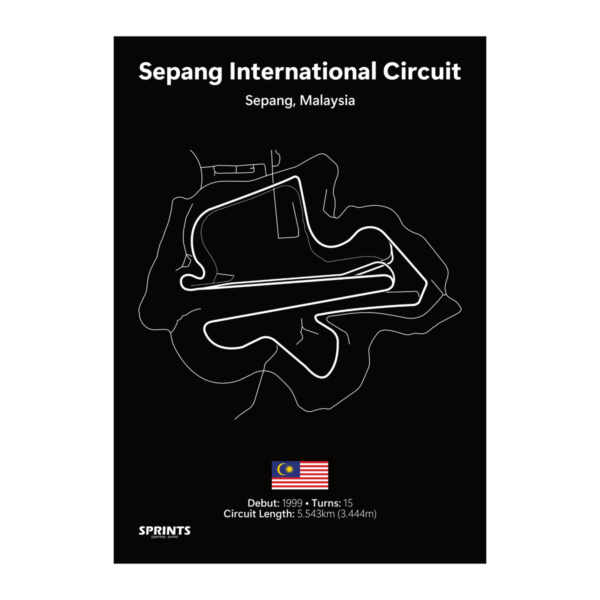 Sepang International Circuit Poster Print